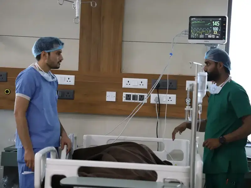 Robotic surgery session