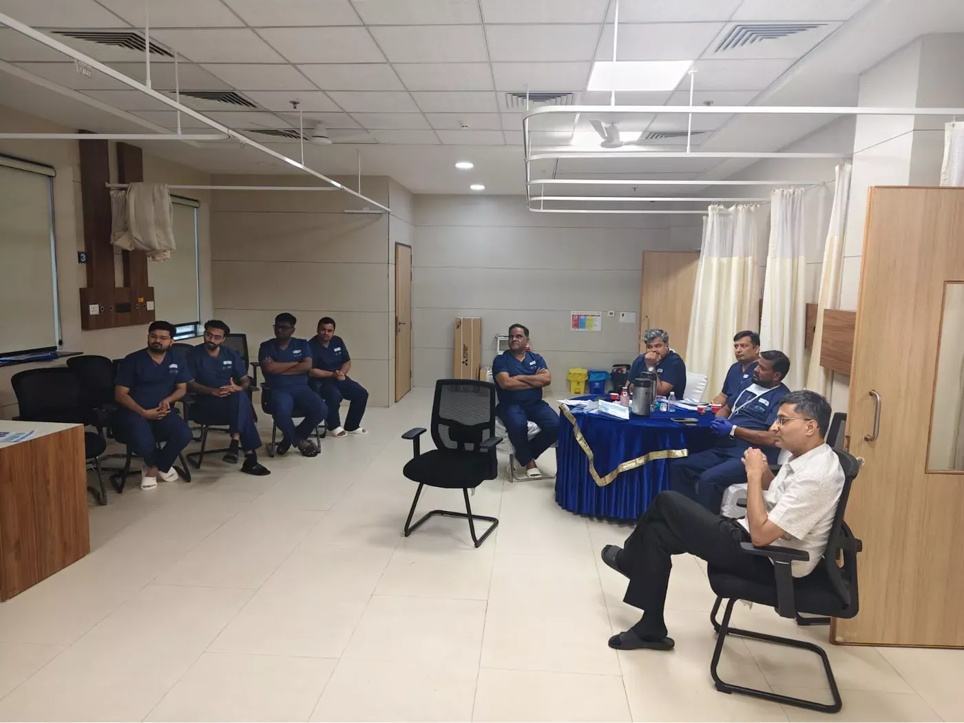 Classroom teaching session during the GI Endoscopy Workshop at Solace Training Academy