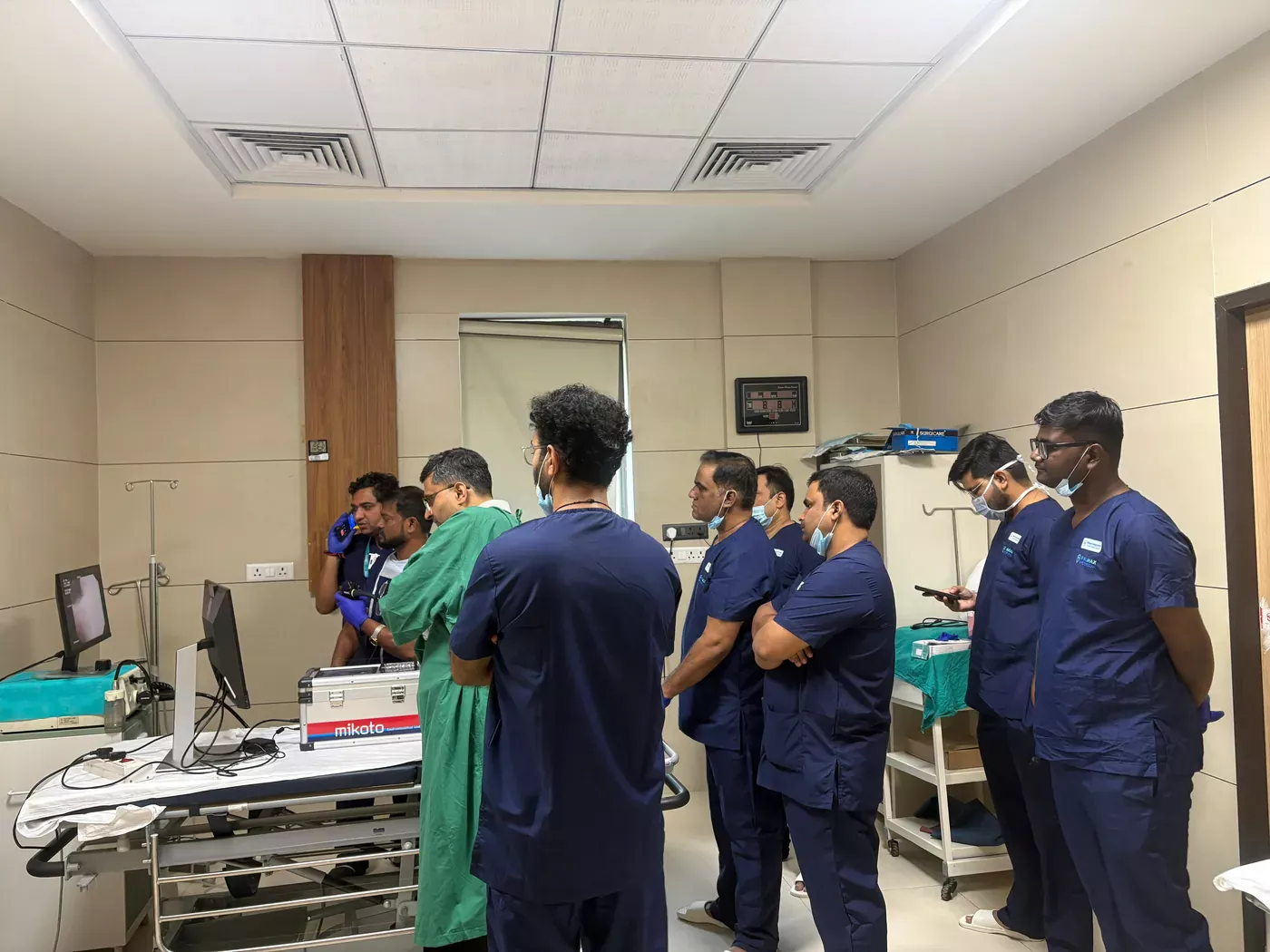 Hands-on GI endoscopy training session at Solace Training Academy